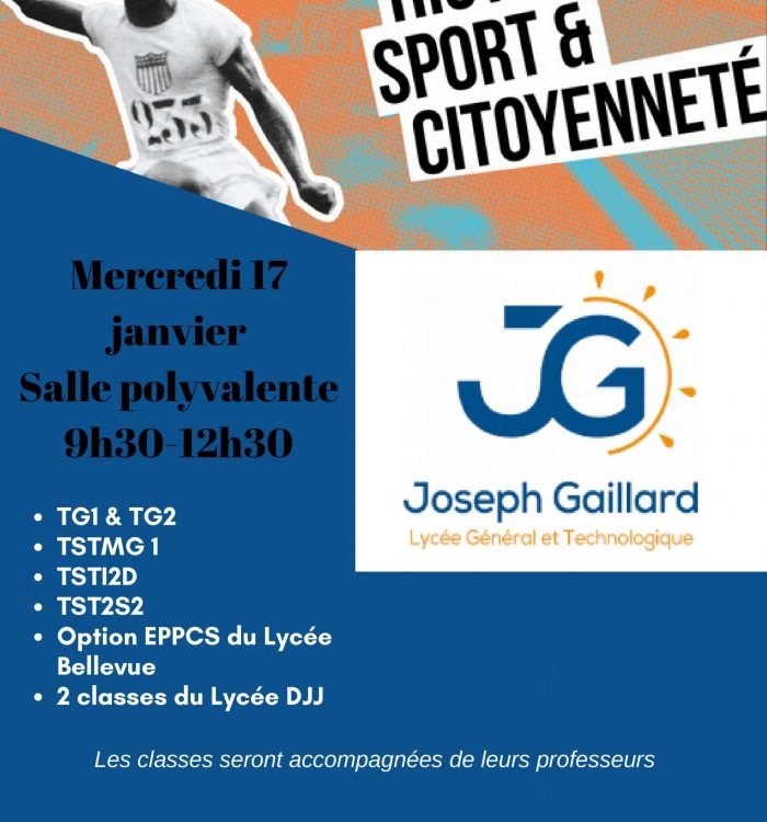 Exposition sur l’Histoire, le Sport et la Citoyenneté au Lycée Joseph Gaillard