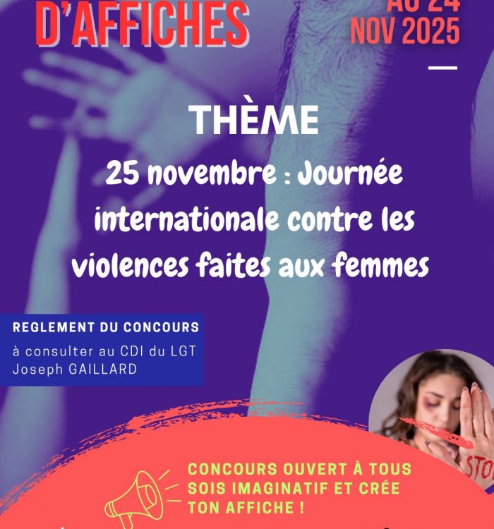 MARDI 25 NOVEMBRE 2025 :  Journée internationale contre les violences faites aux femmes